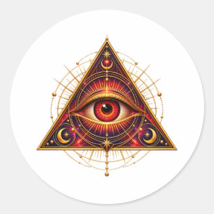 Crimson Guardian Eye Sticker