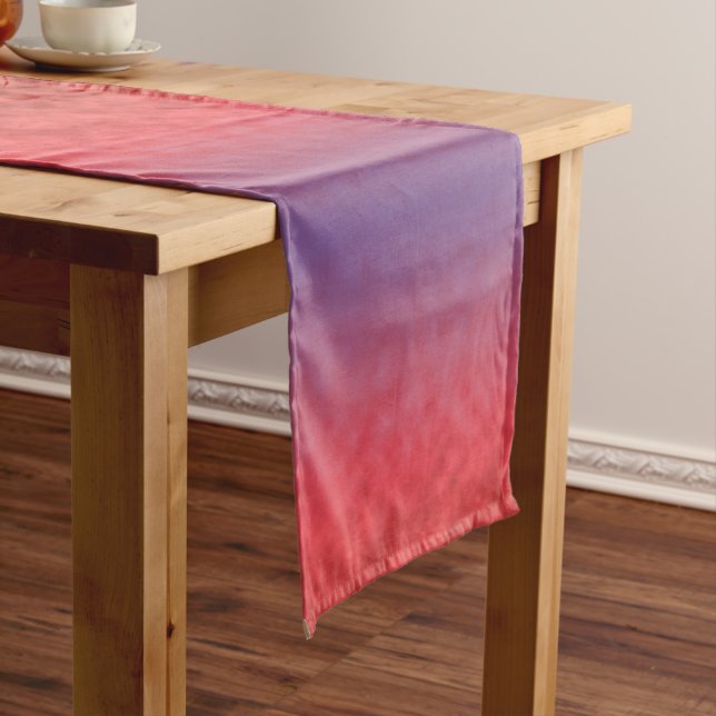 Crimson Haze at Dusk Long Table Runner (In Situ)