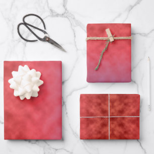 Crimson Haze at Dusk Wrapping Paper Sheet