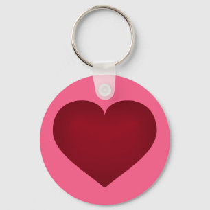 Crimson heart keychain