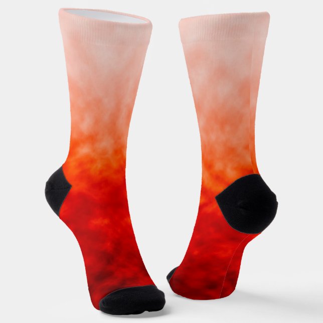 Crimson Heatfall Socks (Angled)