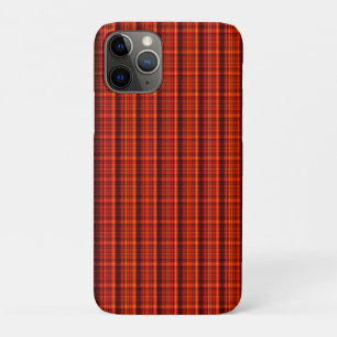  Crimson Highland Charm; Red Tartan Print iPhone 11 Pro Case