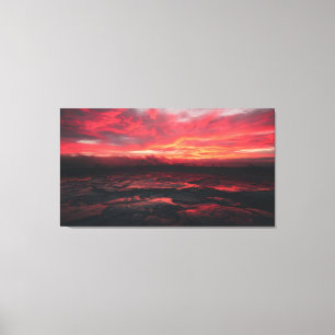Crimson Horizon Canvas Print