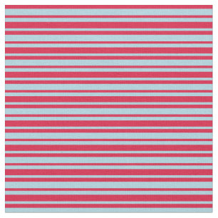 Crimson & Light Blue Lined/Striped Pattern Fabric