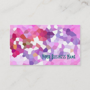 Crimson, Lilac, Pink Abstract Business Card