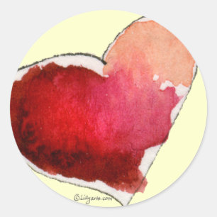 Crimson Love Hearts Envelope Seals