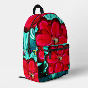 Crimson Majesty  Printed Backpack