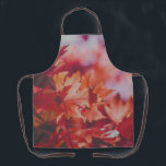 Crimson Maple Reverie Apron<br><div class="desc">Cook, create, and craft wrapped in the most breathtakingly gorgeous and deeply nostalgic embrace of the most magnificent autumn season ever captured on fabric! The Crimson Maple Reverie apron wraps you in a breathtaking close up of glowing maple leaves in the most stunning shades of crimson, burnt orange, golden peach,...</div>