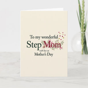 Crimson Mom Mothers Day Card