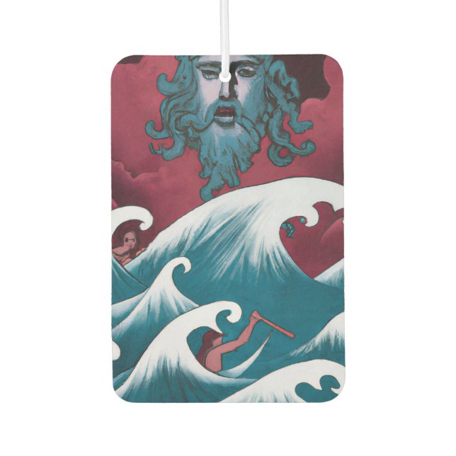 Crimson Neptune Oil Painting Air Freshener (Front)
