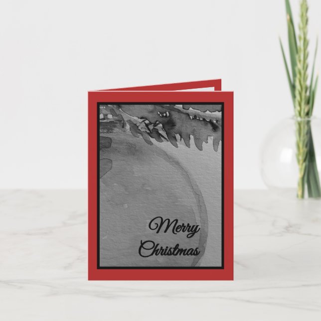 Crimson Ornament Christmas – Elegant Holiday Card (Front)