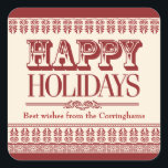 Crimson Ornate Borders Holiday Sticker<br><div class="desc">Ornate burgundy borders make striking and festive edges for this holiday sticker. Versatile enough for any special holiday. Great to use as envelope or package seals,  or use as a gift tag/sticker. Available in alternate colours with matching products. 


com</div>