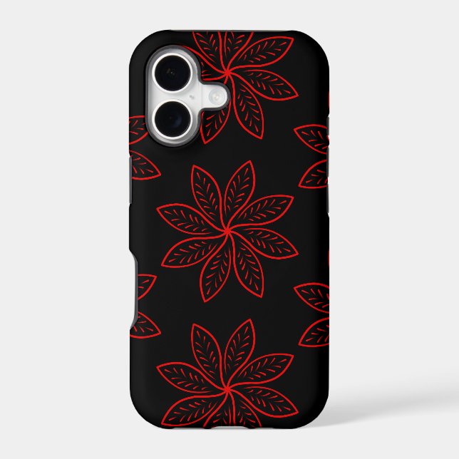 Crimson Pattern on Black  (Back)
