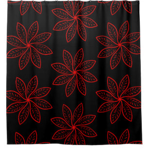 Crimson Pattern on Black