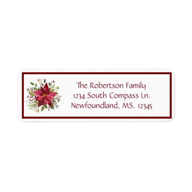 Crimson Poinsettia boîte rouge (Devant)