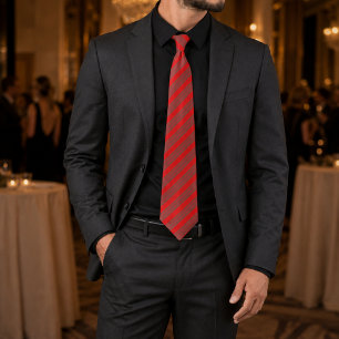 Crimson Prestige Geometric Tie