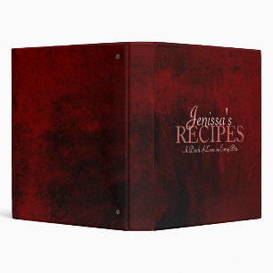 Crimson Recipe Binder