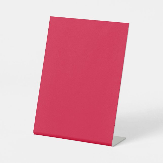 Crimson Red 6x8 Tabletop Sign – Customizable (Front)