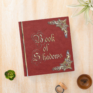 Crimson Red Book of Shadows Binder