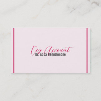 Crimson Red Business Card