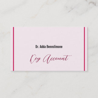 Crimson Red Business Card