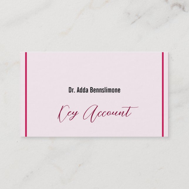 Crimson Red Business Card (Back)