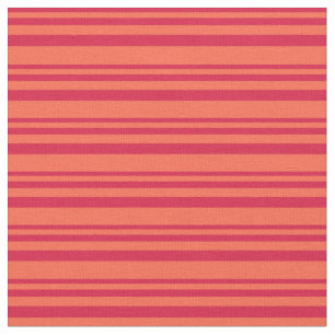 Crimson & Red Coloured Stripes Pattern Fabric