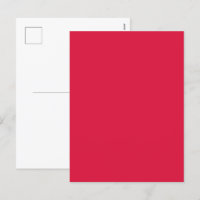 Crimson Red Holiday Postcard – Customizable