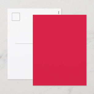 Crimson Red Holiday Postcard – Customizable