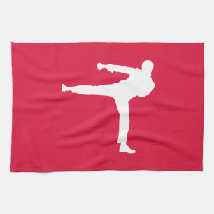 Crimson Red Martial Arts Kitchen Towel