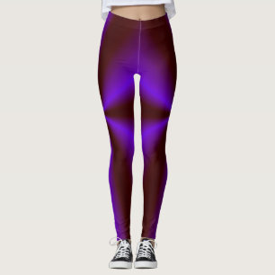 Crimson Red Pink Purple Rainbow Leggings