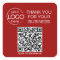 Crimson Red QR Code Smart Contact