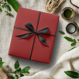 Crimson Red Solid Colour   Classic   Elegant  Gift Wrapping Paper