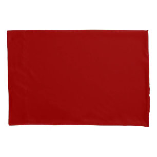 Crimson Red Solid Colour Classic Elegant Pillowcase