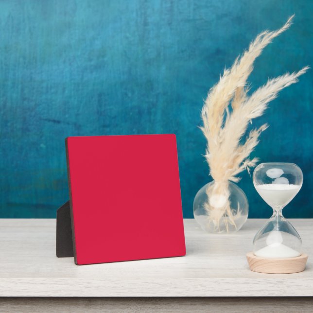 Crimson Red Tabletop Plaque – Customizable (Insitu)