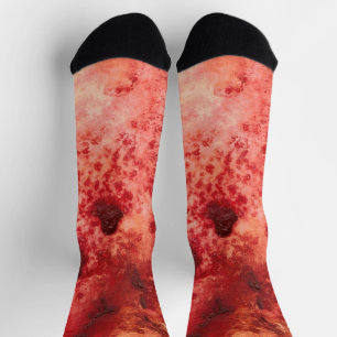 Crimson Residue Socks