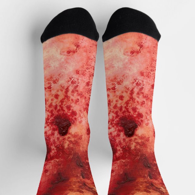 Crimson Residue Socks (Top)