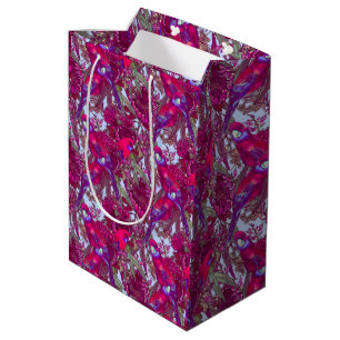 Crimson Rosella and Wildflowers Medium Gift Bag
