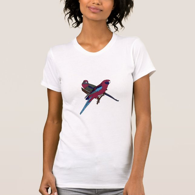 Crimson Rosellas T-Shirt (Front)