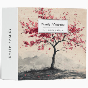 Crimson Sakura Mountain Serenity (2) Binder