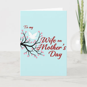 Crimson Script Wife Card