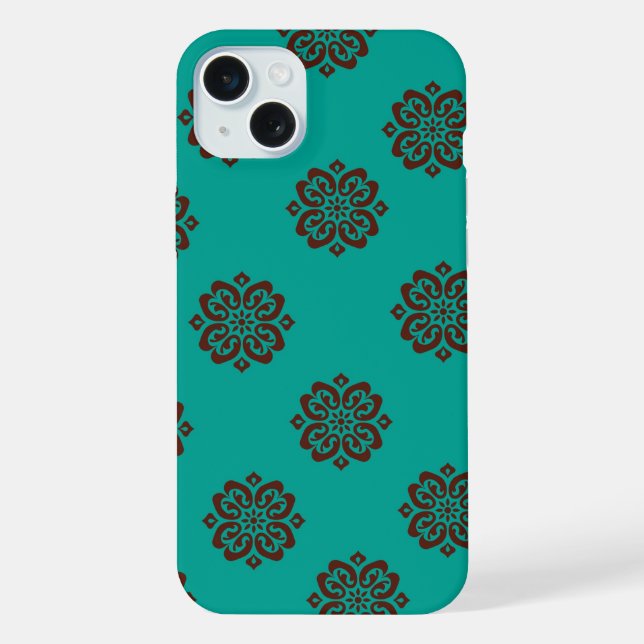"Crimson Scrolls – Bold Elegance" iPhone Case (Back)