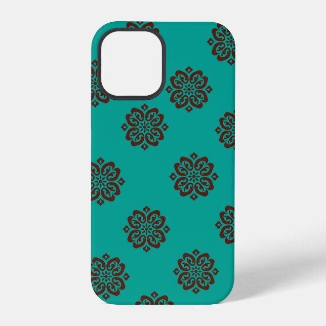 "Crimson Scrolls – Bold Elegance" iPhone Case (Back)