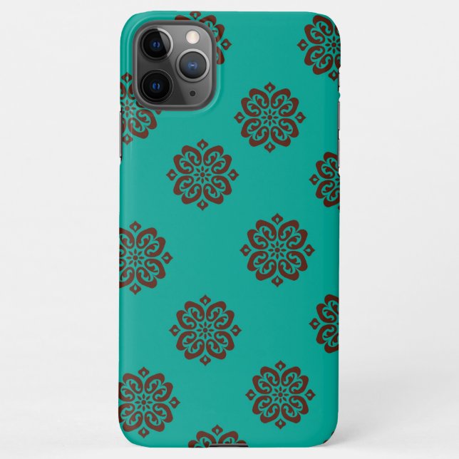 "Crimson Scrolls – Bold Elegance" iPhone Case (Back)