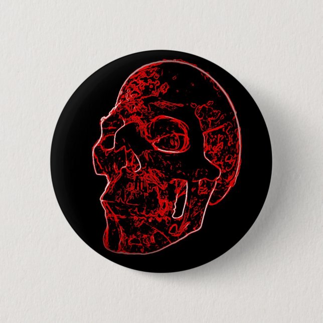 Crimson Skull Button (Front)
