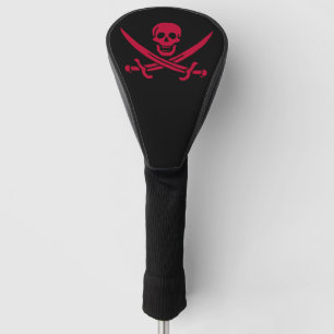 Crimson Skull & Swords Pirate flag of Calico Jack Golf Head Cover
