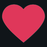 Crimson Solid Colour | Classic | Elegant | Trendy  Heart Sticker<br><div class="desc">Crimson Solid Colour | Classic | Elegant | Trendy | Stylish</div>