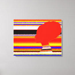 Crimson Spectrum Head Canvas Print