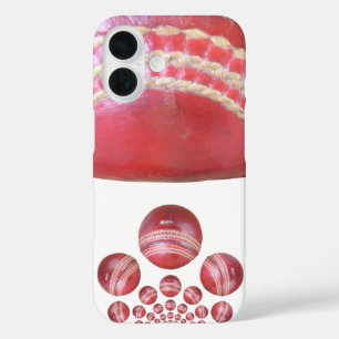 Crimson Spin – A Beautiful Red Cricket Ball Arti iPhone 16 Case