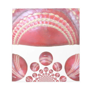 Crimson Spin – A Beautiful Red Cricket Ball Arti Notepad